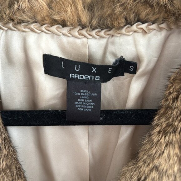 ARDEN B RABBIT FUR JACKET-size SMALL - Picture 2 of 7